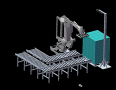 智能码垛机械人可以或许高效地将包拆好的产物